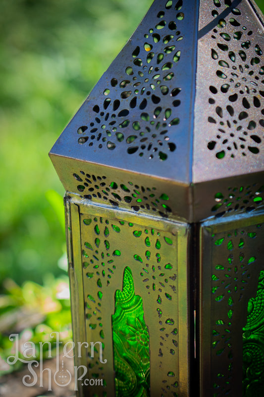 Pyramid dome bronze lantern