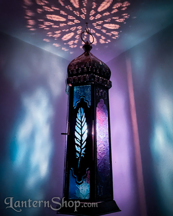 Blue Feather Lantern