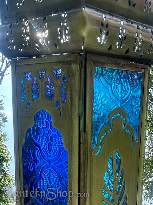 Blue Feather Lantern