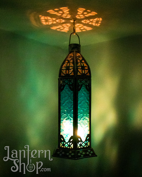 Brushed black gothic tower Lantern