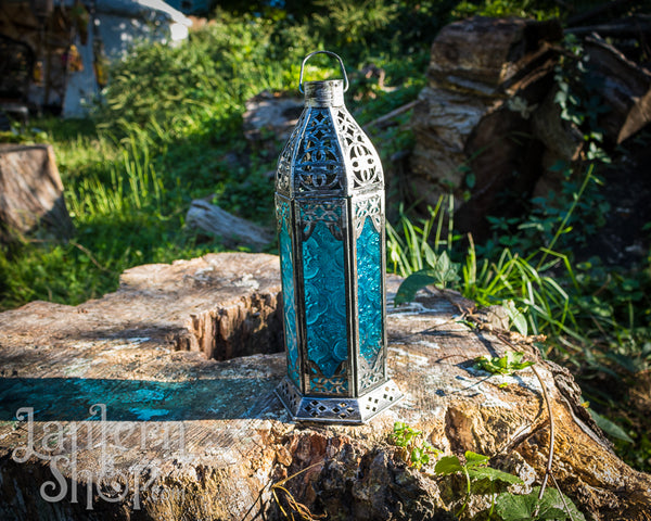 Brushed black gothic tower Lantern