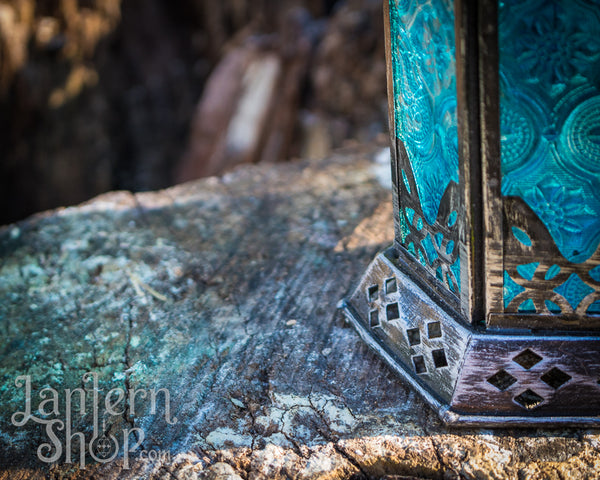 Brushed black gothic tower Lantern