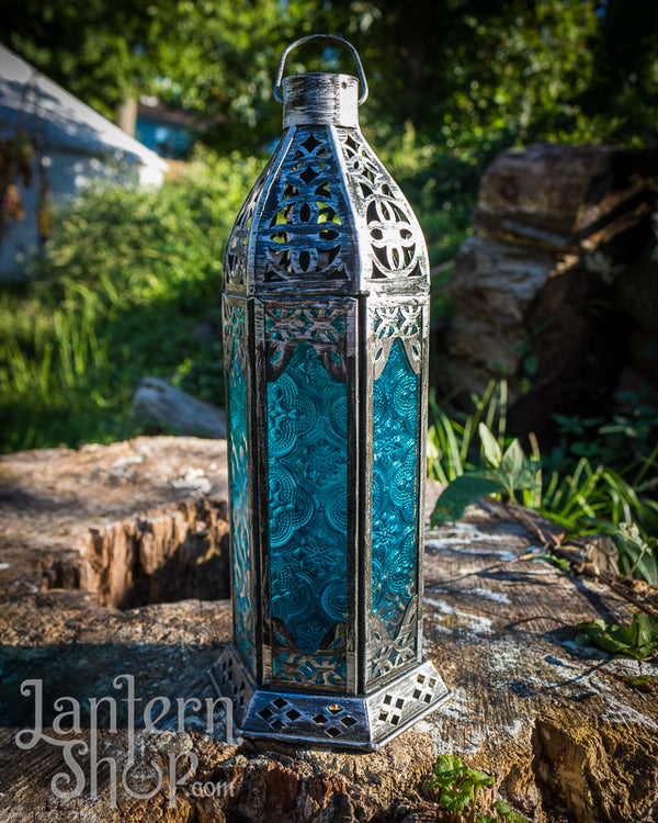 Brushed black gothic tower Lantern