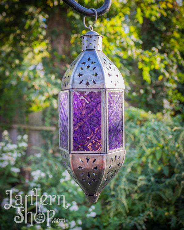 Silver starburst pendant lantern
