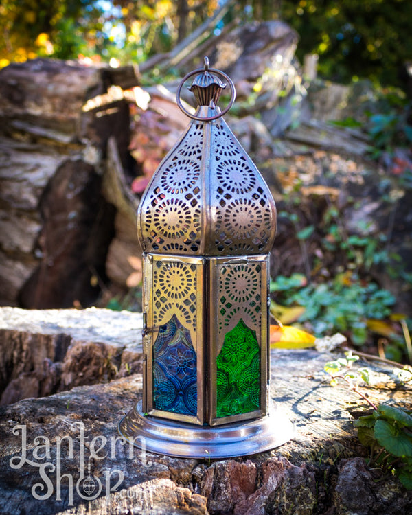 Triple sunburst domed lantern