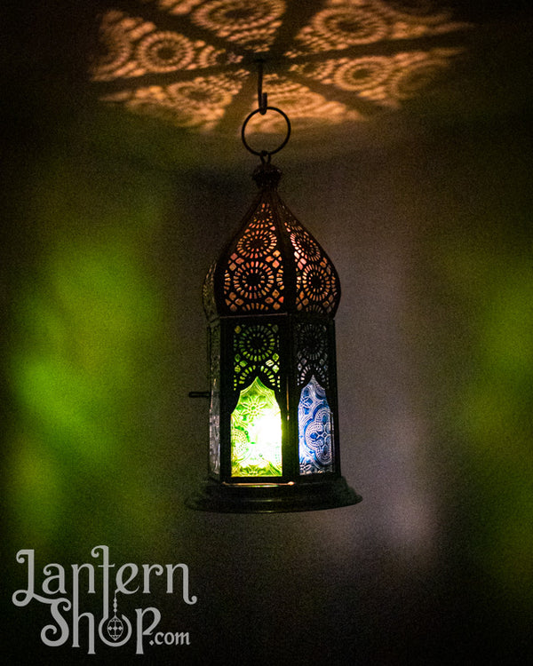 Triple sunburst domed lantern