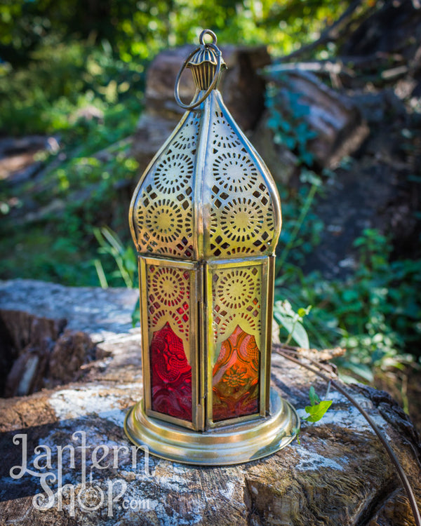 Triple sunburst domed lantern