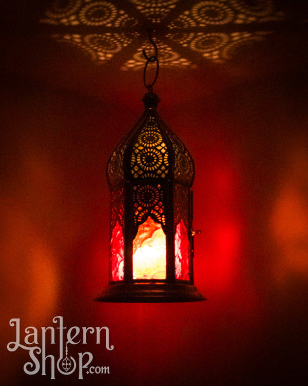 Triple sunburst domed lantern