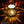 Copper lotus basket lantern