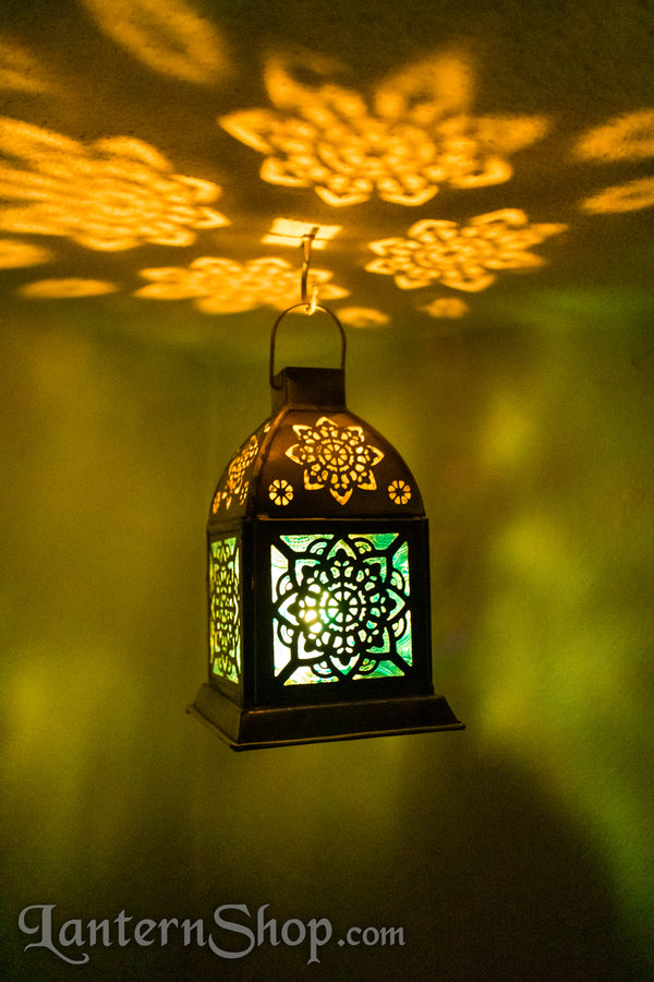 Golden mandala lantern