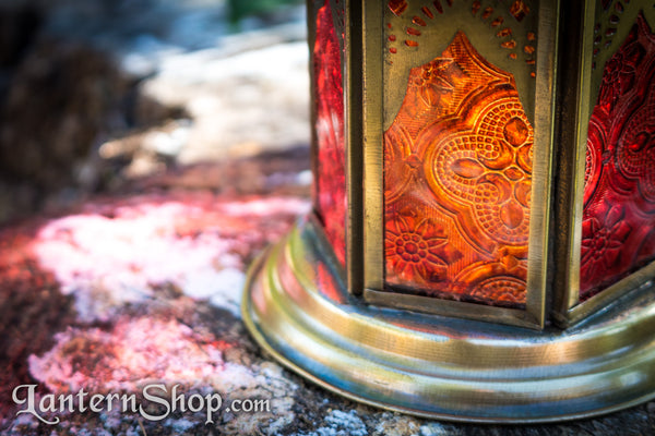Triple sunburst domed lantern