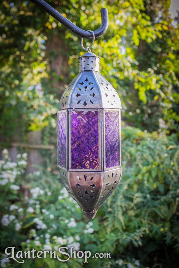 Silver starburst pendant lantern