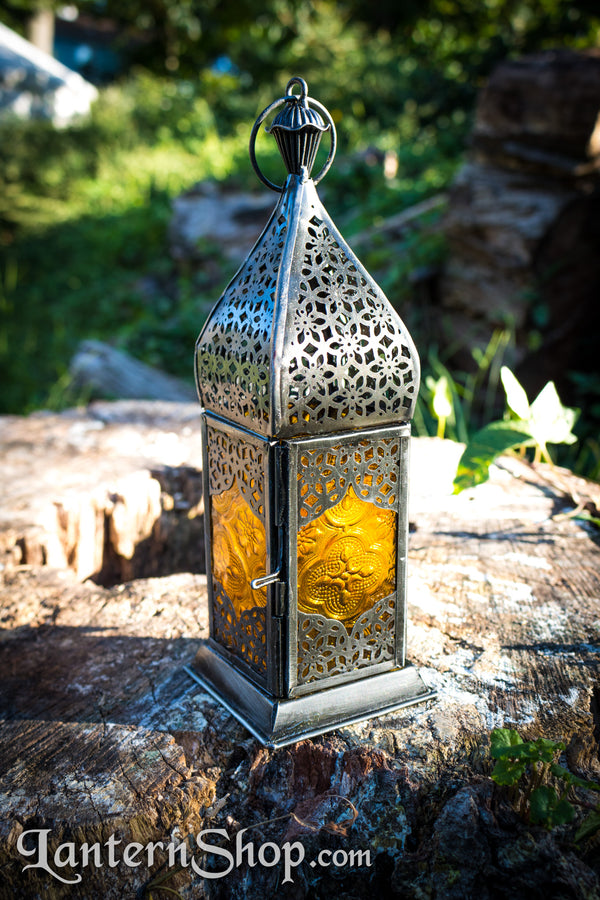 Silver lilies lantern