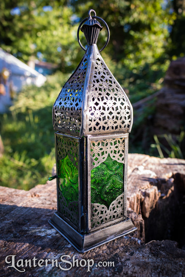 Silver lilies lantern