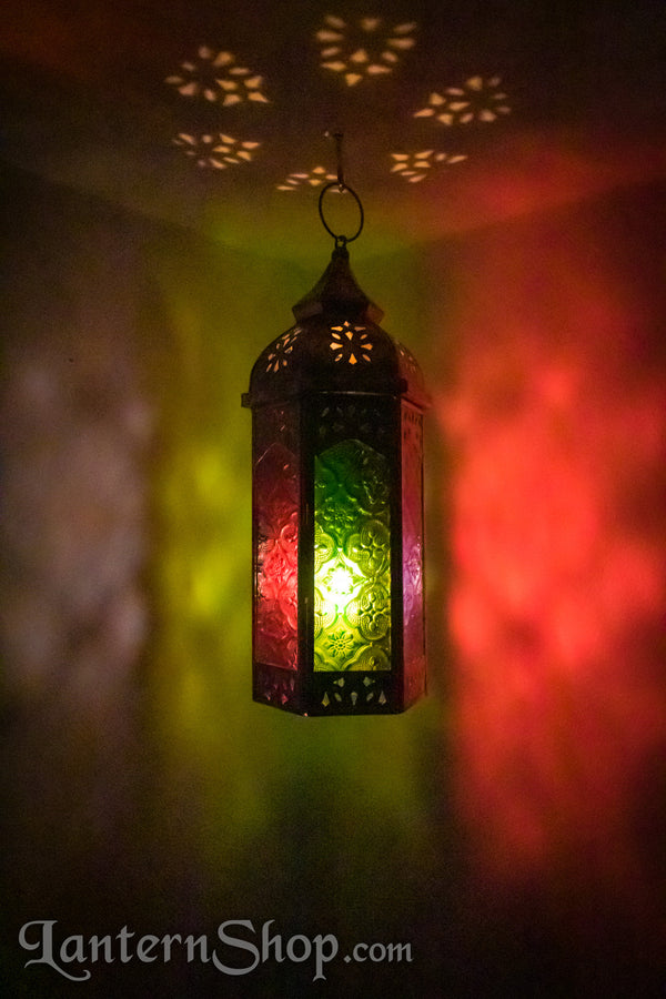 Distressed Copper Tower Lantern