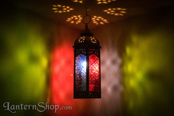 Distressed Copper Tower Lantern