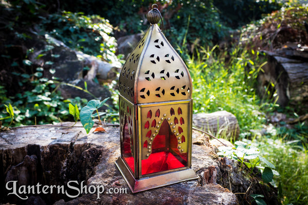 Fawn tracks square lantern