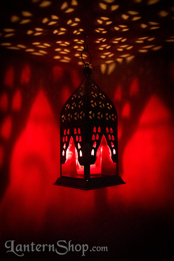 Fawn tracks square lantern