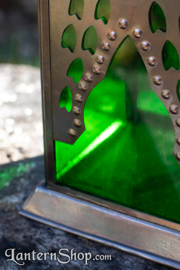 Fawn tracks square lantern