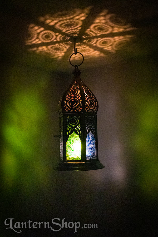 Triple sunburst domed lantern