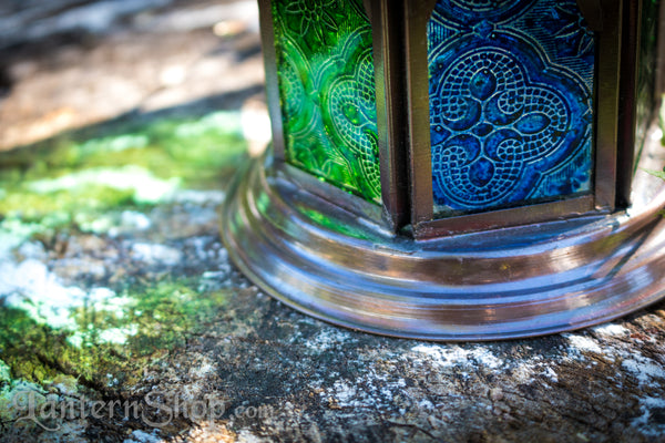 Triple sunburst domed lantern