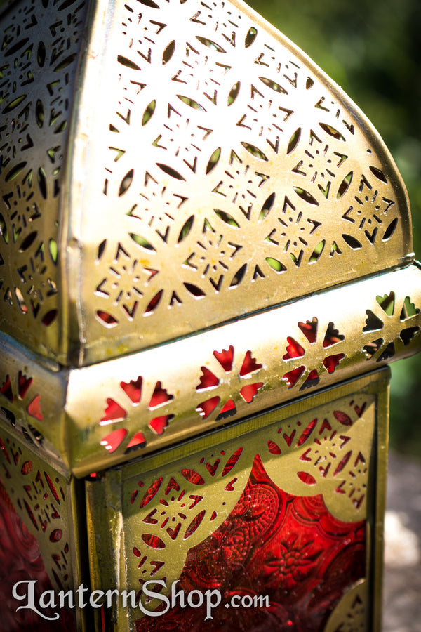 Golden star square lantern