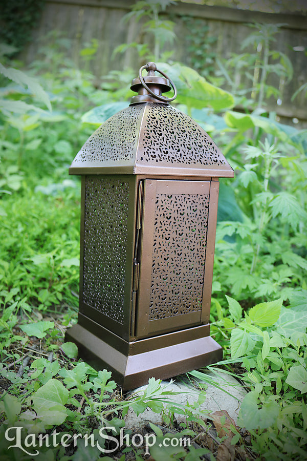 Bronze birdcage lantern - medium