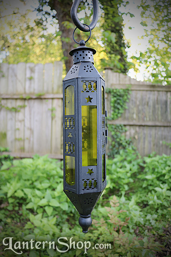 Star-cut pendant lantern