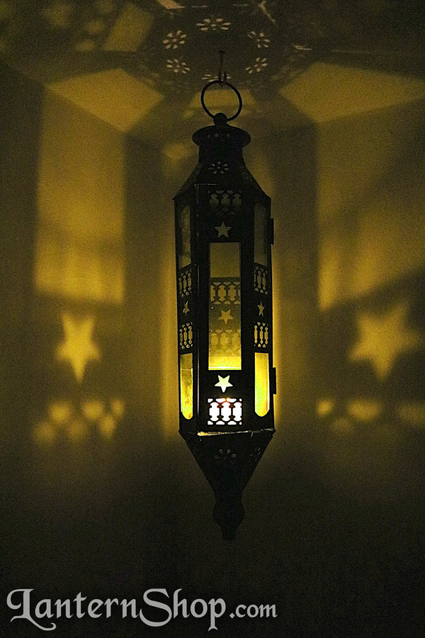 Star-cut pendant lantern