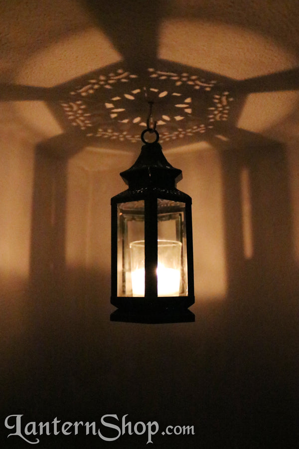 Clear pinched-dome lantern