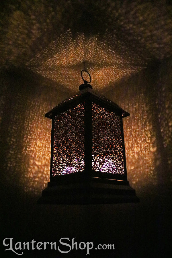 Bronze birdcage lantern - large